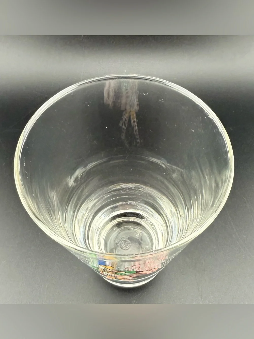 Scottish Highlander Clan bag pipe player glass. 12oz vintage (likely Libbey)